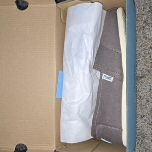 TOMS Gray Slip-On Shoes